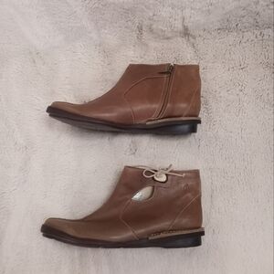 Sergio Tomani Leather Handmade Mocha Brown Rare Unique Boho Quiet Luxury Boot